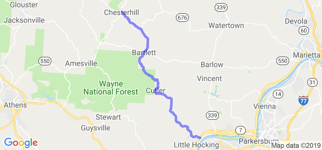 The Triple Nickle - Route 555 - South of Chesterhill |  United States