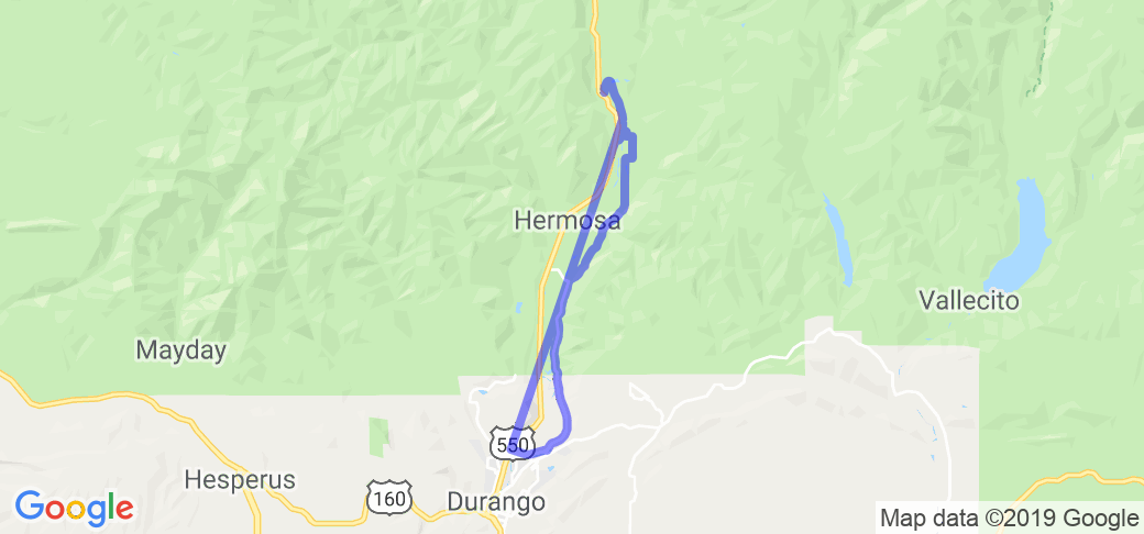 County Road Alternative to 550 North outta Durango |  United States