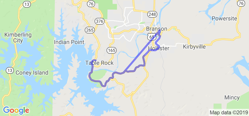 Branson To Table Rock Loop |  United States