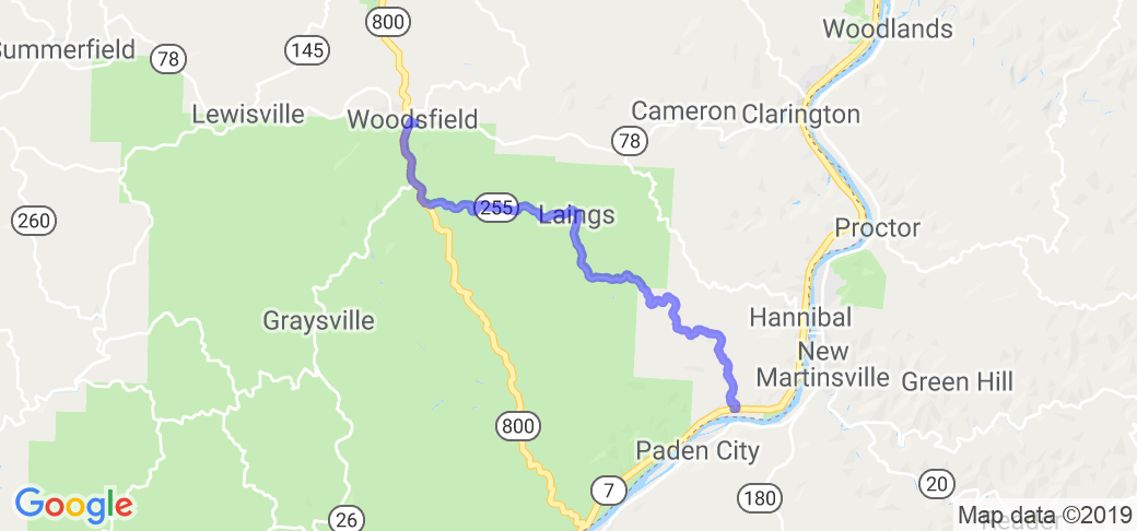 Ohio Route 255 - Woodsfield to Sardis |  United States