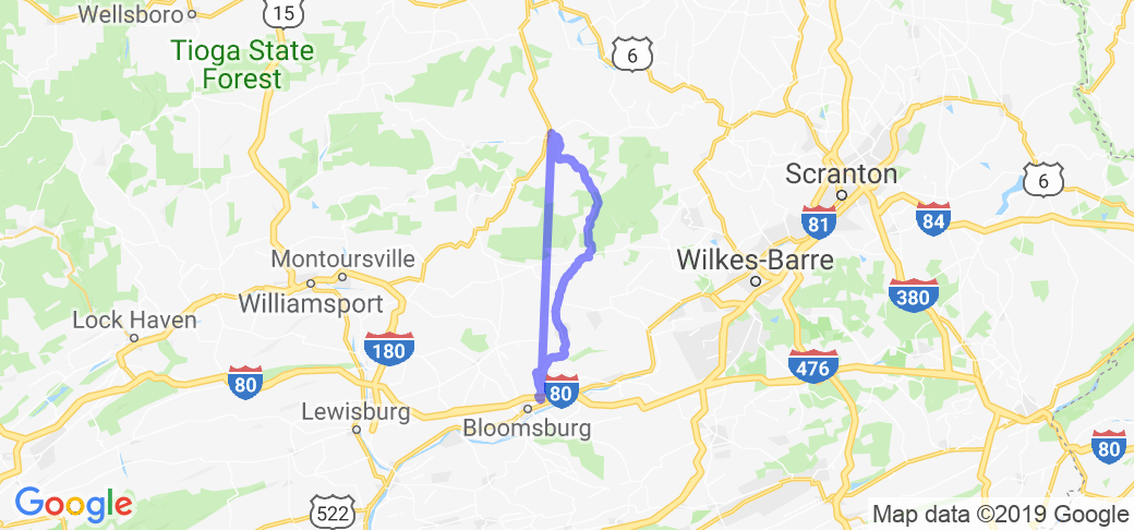 RT 487 - Bloomsburg  to Dushore PA |  United States