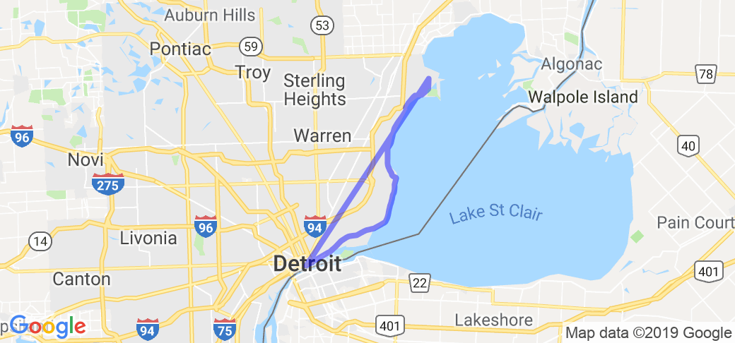 Detroits Jefferson Avenue Along the Water |  United States