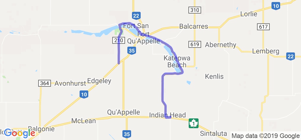 Qu'Appelle Valley (Saskatchewan, Canada) |  Routes Around the World