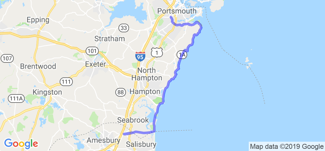 Rt 1A - The Seacoast Highway |  United States