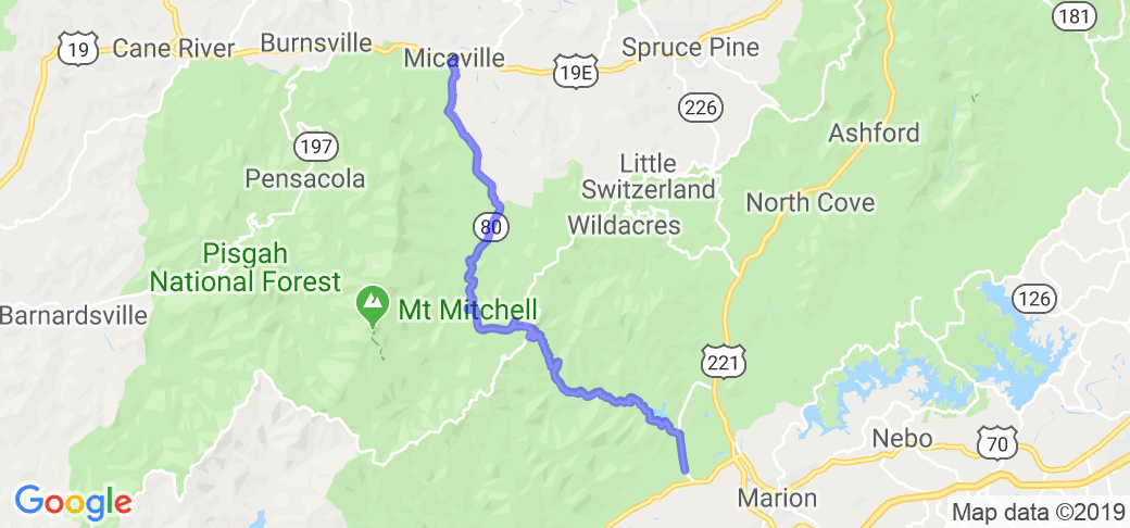 North Carolina's Route 80 (AKA Devil's Whip) |  United States