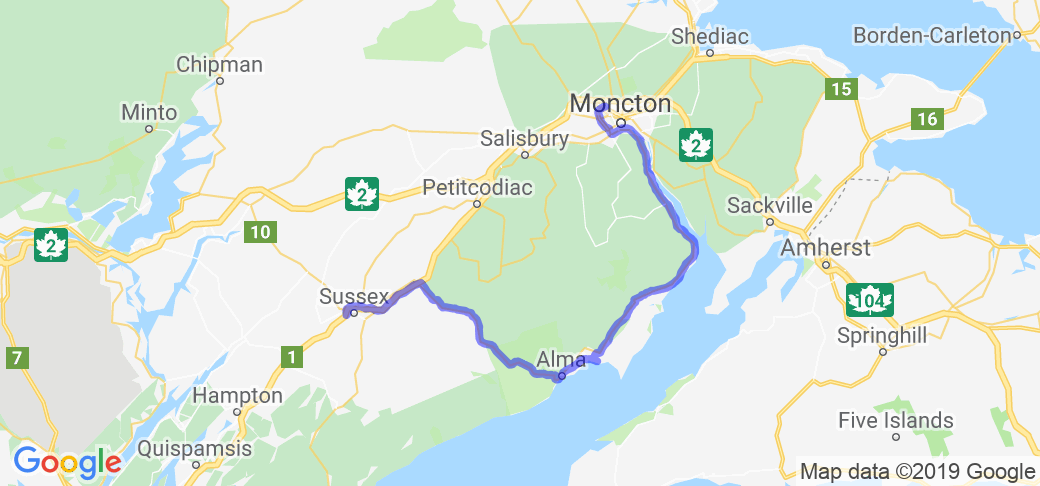 Great Days Run (New Brunswick, Canada) |  Routes Around the World