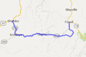 Shaniko to Fossil on Route 218 |  United States