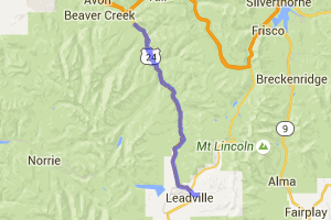 Leadville to Minturn on US 24 |  United States