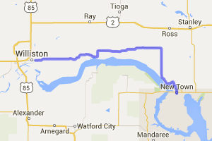 Rt 1804 from Now Town to Williston |  United States