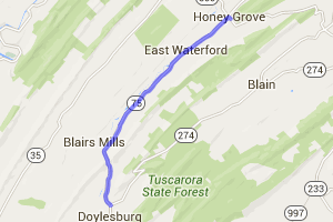 PA Route 75 - Doylesburg to Honey Grove |  United States