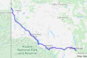Alaska Highway Whitehorse to the Alaska Boreder (Yukon, Canada) |  Routes Around the World