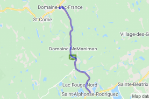 Domaine-Lac-France to Saint-Alphonse-Rodriguez |  Routes Around the World