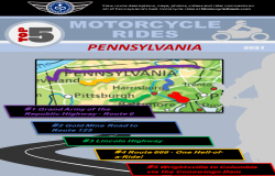 the top 5 best motorcycle rides in Pennsylvania