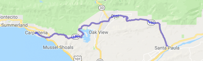 Santa Paula to Ojai to Carpinteria |  United States