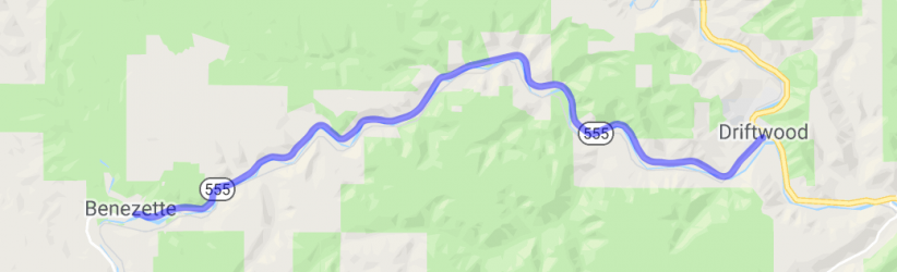 Rt 555 to Elk County and Elk Country |  United States