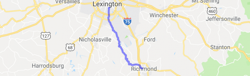 Tates Creek Road - Lexington to Richmond |  United States