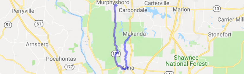 The Murphysboro to Anna to Carbondale Loop |  United States