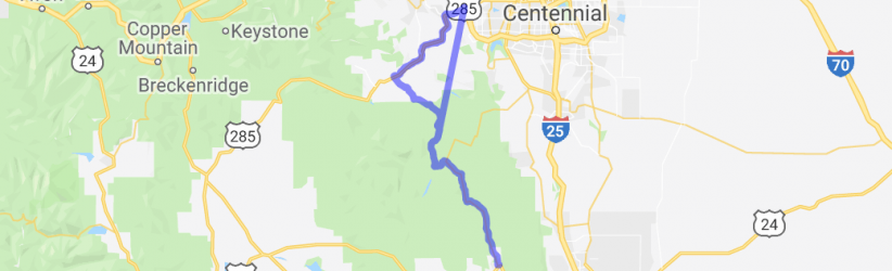 Pine Junction to Woodland Park: Route 67 |  United States