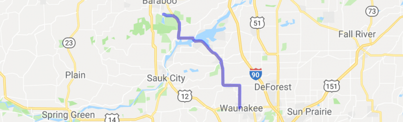 Waunakee to Devils Lake |  United States