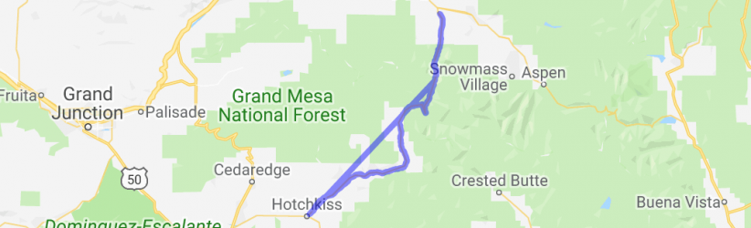 Hotchkiss to Carbondale on Hwy 133 |  United States