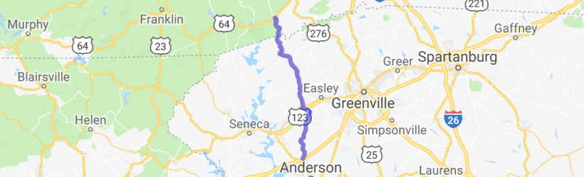 US 178 - Pickens, Moorefield, and Liberty Highways |  North Carolina