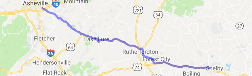 Dirty Driving to Lake Lure |  United States