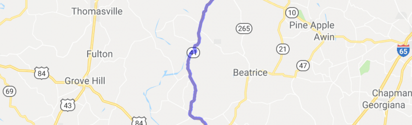 Route 41 - Monroeville to Camden |  United States