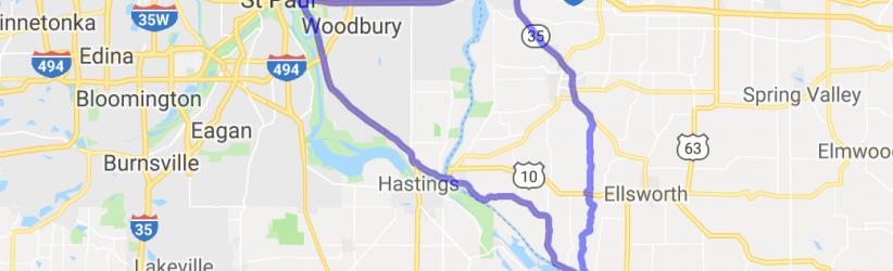 Twin Cities to Prescott and the Alphabet Roads Loop |  Minnesota