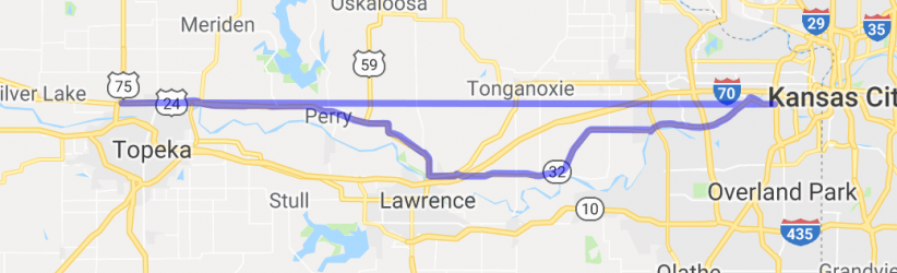 K32 out of KC to K24 on to Topeka |  United States