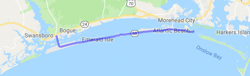 Cape Carteret to Fort Macon |  United States