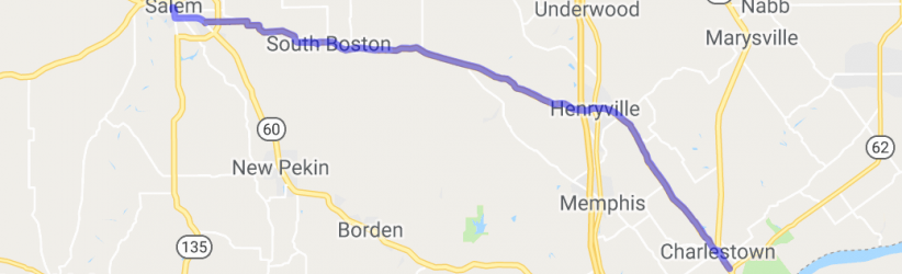 Salem to Charlestown on Route 160 |  United States