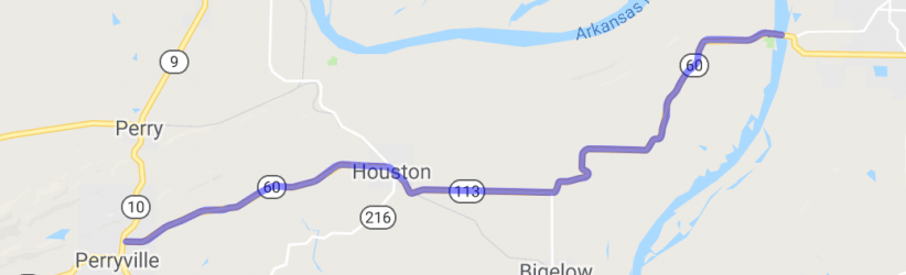 Conway to Perryville on Route 60 |  United States