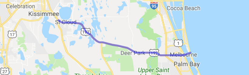 St. Cloud to Melbourne and on... |  United States