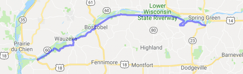 Spring Green to Prairie du Chien Along the Wisconsin River |  United States