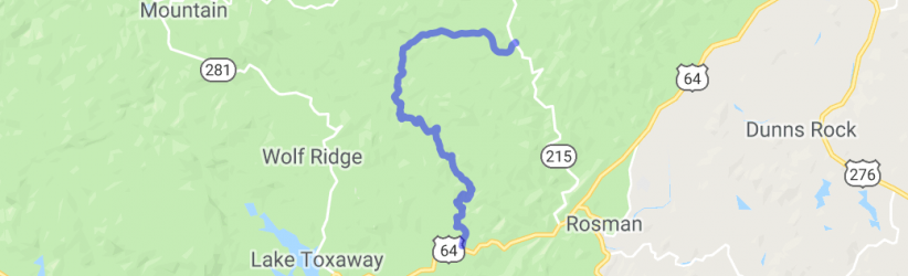 NC 215 - Alternate to or from Blue Ridge Parkway |  United States