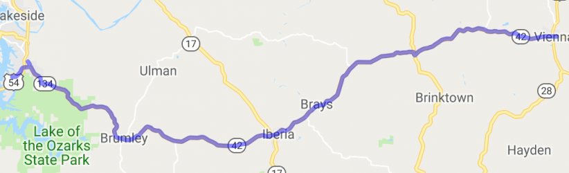 Hwy 42 from Vienna to Osage Beach |  United States