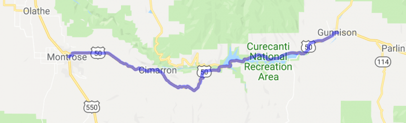Montrose to Gunnison, Highway 50 |  United States