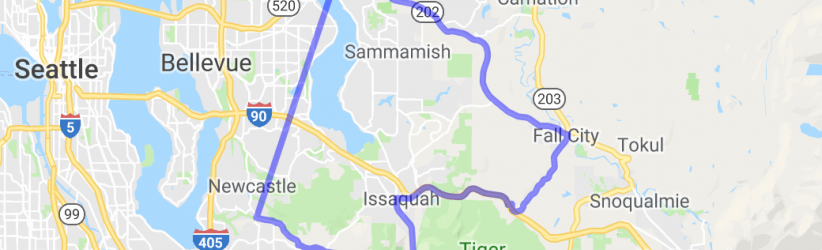 New Castle to Redmond Half Loop |  United States