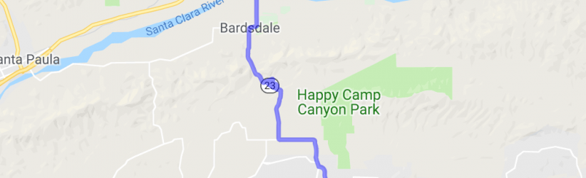 The Twisties Just South of Fillmore - Route 23 |  United States