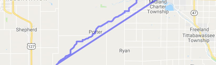 Pine River Road Southwest of Midland |  United States