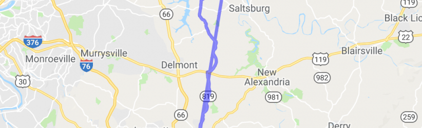PA Route 819 - Greensburg to Salina |  United States