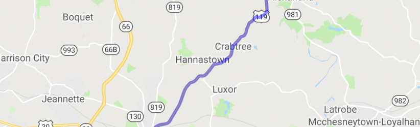 PA Route 119  - Greensburg to New Alexandria |  United States