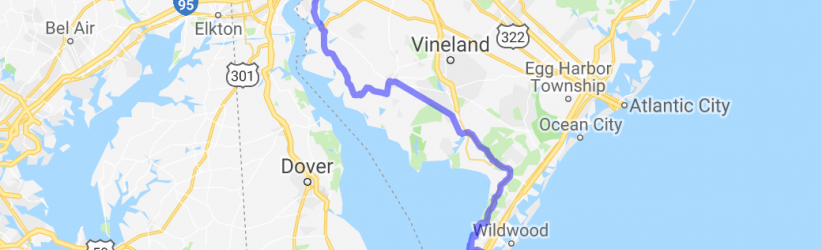 From the Delaware Memorial Bridge to Cape May New Jersey |  United States