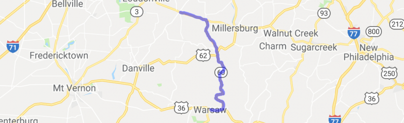 Route 60 Nashville to Warsaw |  United States