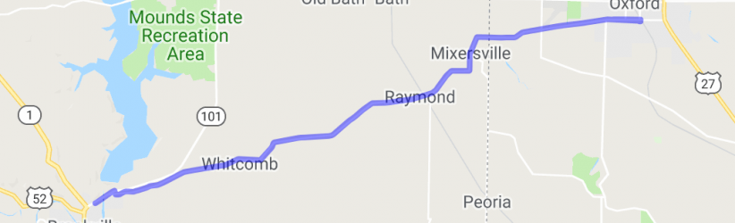 Oxford Pike Road - Between Oxford Ohio and Brookville Indiana |  Ohio