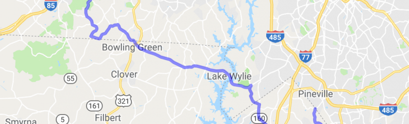 The Back Road from Charlotte to Crowders Mountain |  South Carolina