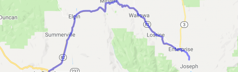 Oregon Hwy 82 Wallowa Valley to La Grande |  United States