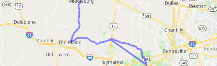 Manassas to Middleburg |  United States