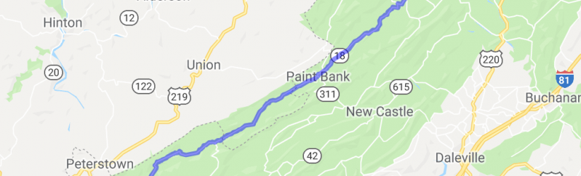 Covington to Pearisville |  West Virginia