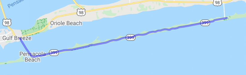 Route 395 Along Santa Rosa Island |  United States